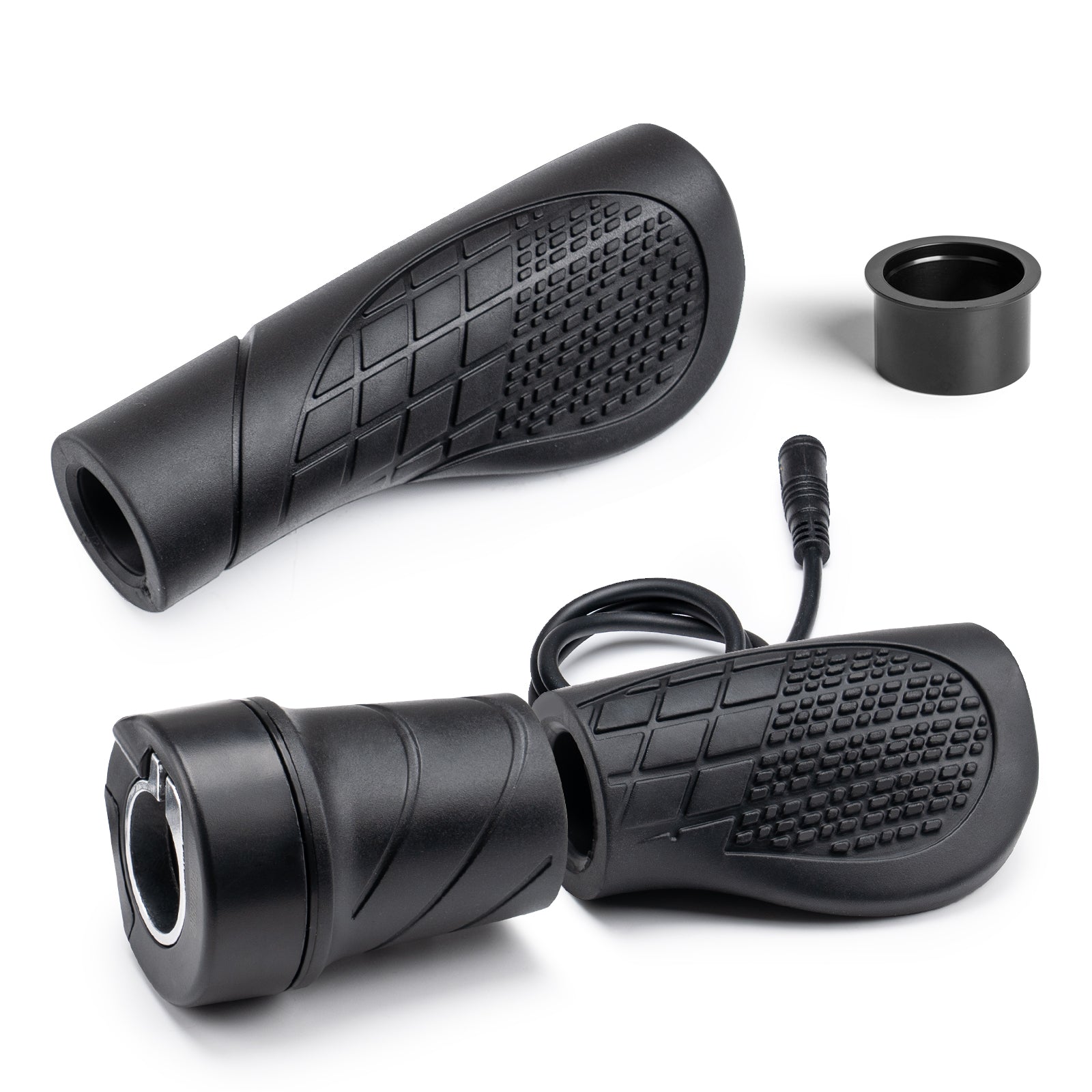 Electric Bike Twist Throttle - Left Or Right Hand Grip, 3-Pin, Fits 12V-72V E-Bikes 8 thumbnail image