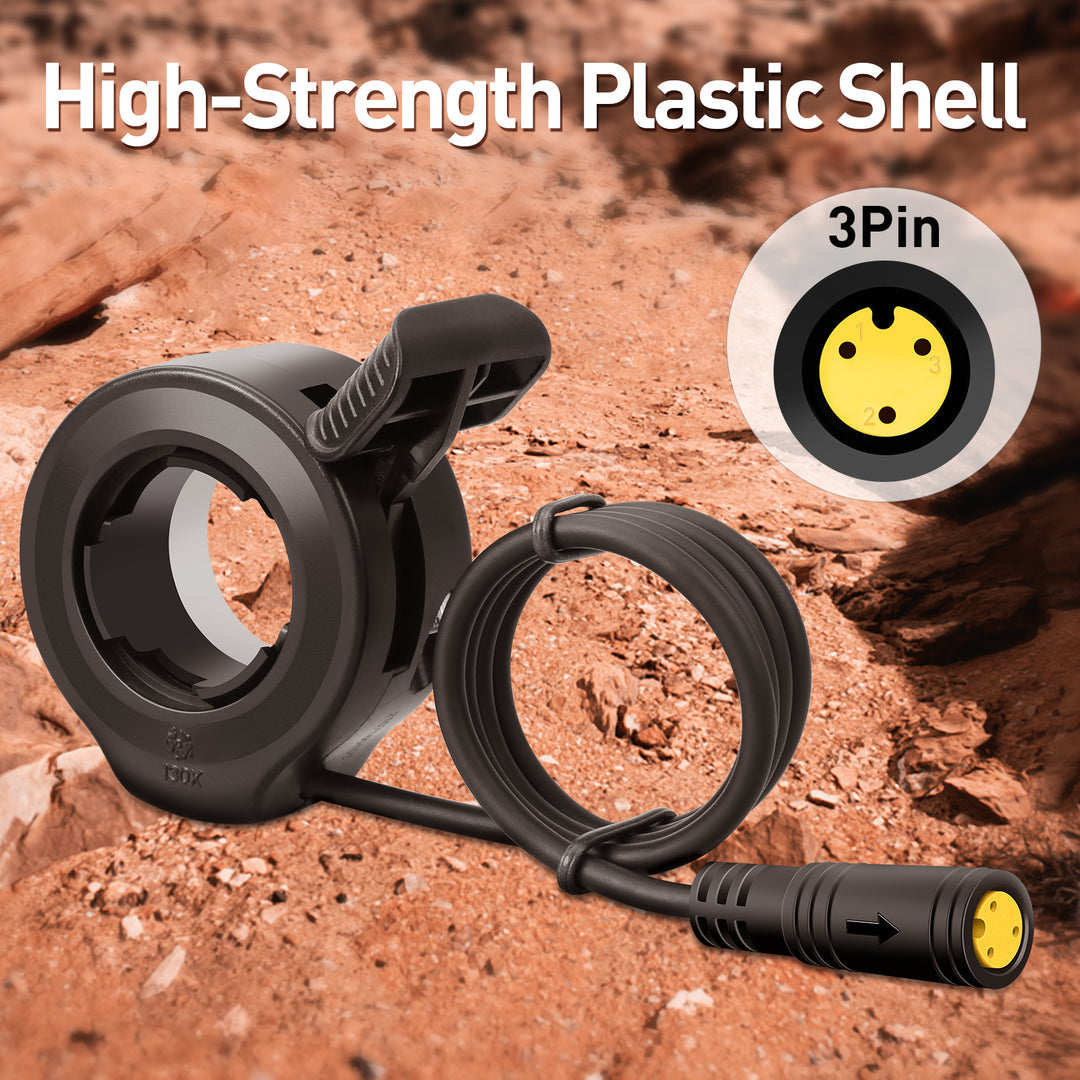 Zeekpowa Thumb Throttle for Bafang with 3 Pin Connector, Universal eBike Conversion Kit