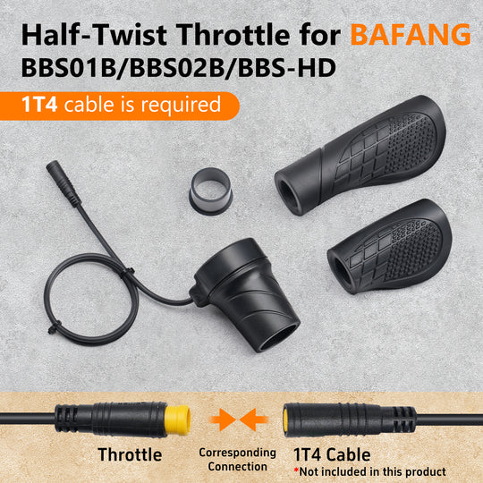 Twist Throttle Grip for Bafang 3 Pin Speed