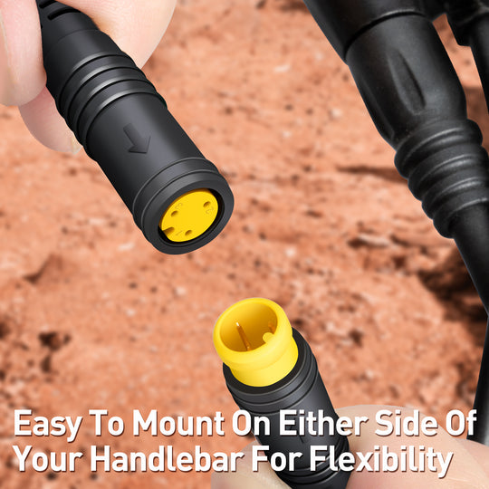 Zeekpowa Thumb Throttle for Bafang with 3 Pin Connector, Universal eBike Conversion Kit