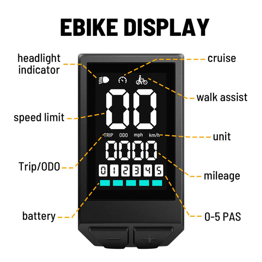 eBike Display BN136 for BAFANG Motor BBS01B BBS02B BBS-HD