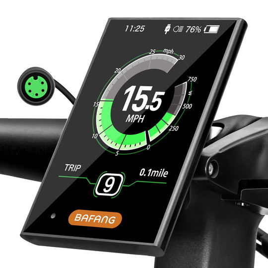 BAFANG DPC18 3.5" eBike Display for BBS01B BBS02B BBS-HD, Auto Backlight, USB Charging