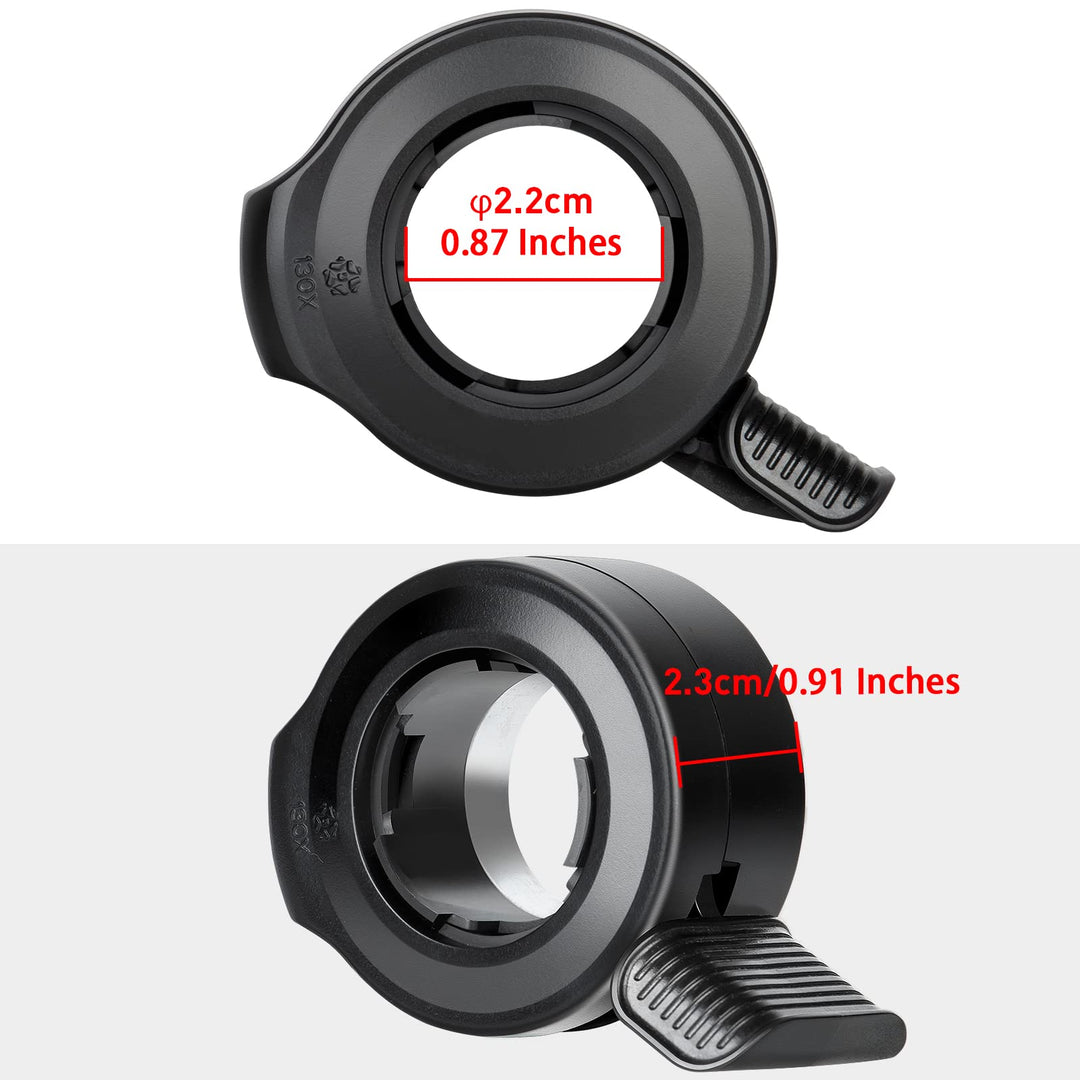 Zeekpowa Thumb Throttle for Bafang with 3 Pin Connector, Universal eBike Conversion Kit