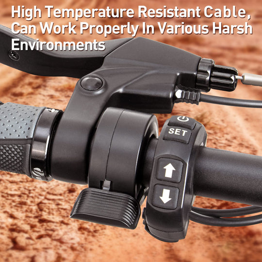 Zeekpowa Thumb Throttle for Bafang with 3 Pin Connector, Universal eBike Conversion Kit
