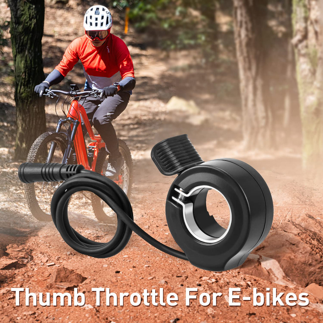 Zeekpowa Thumb Throttle for Bafang with 3 Pin Connector, Universal eBike Conversion Kit
