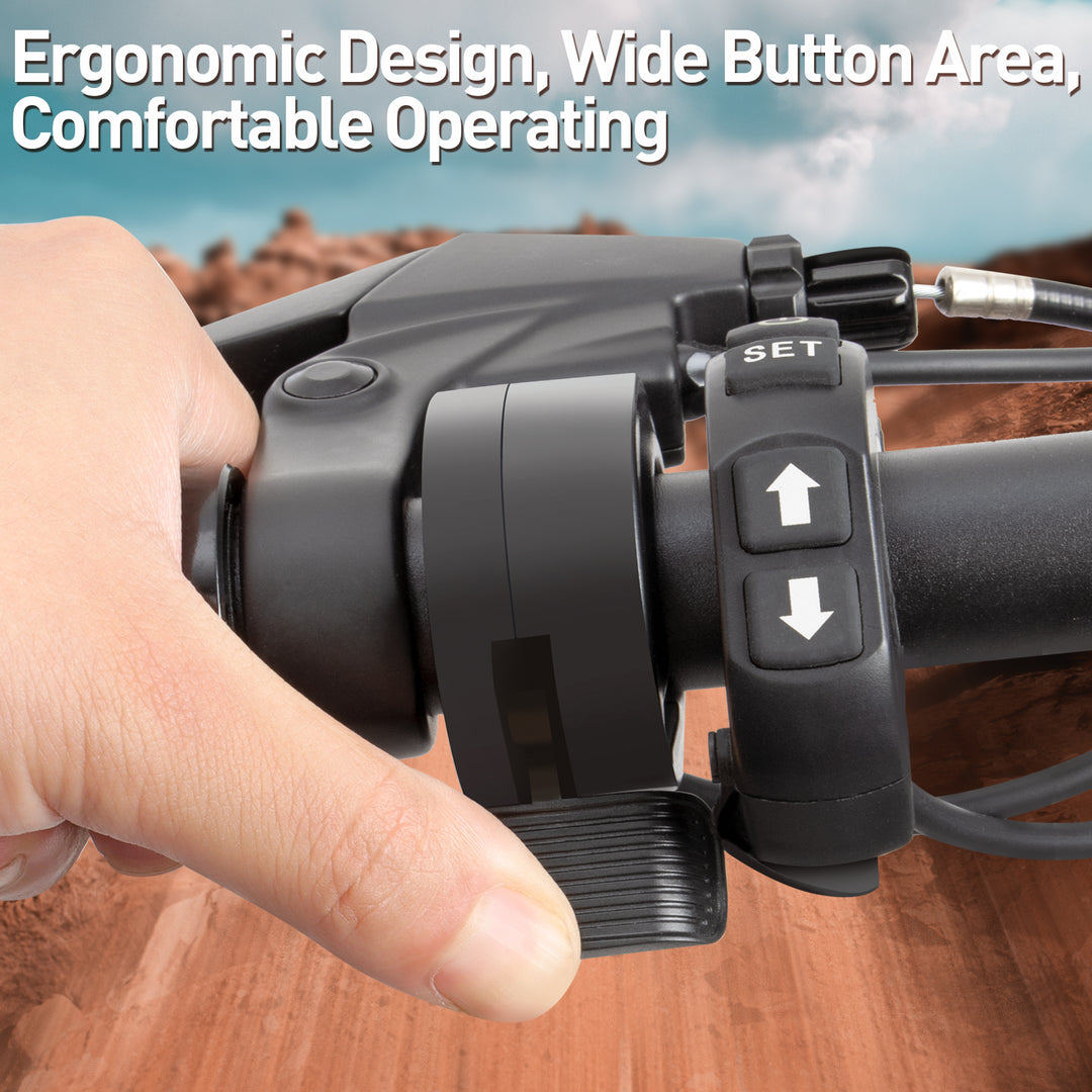 Zeekpowa Thumb Throttle for Bafang with 3 Pin Connector, Universal eBike Conversion Kit