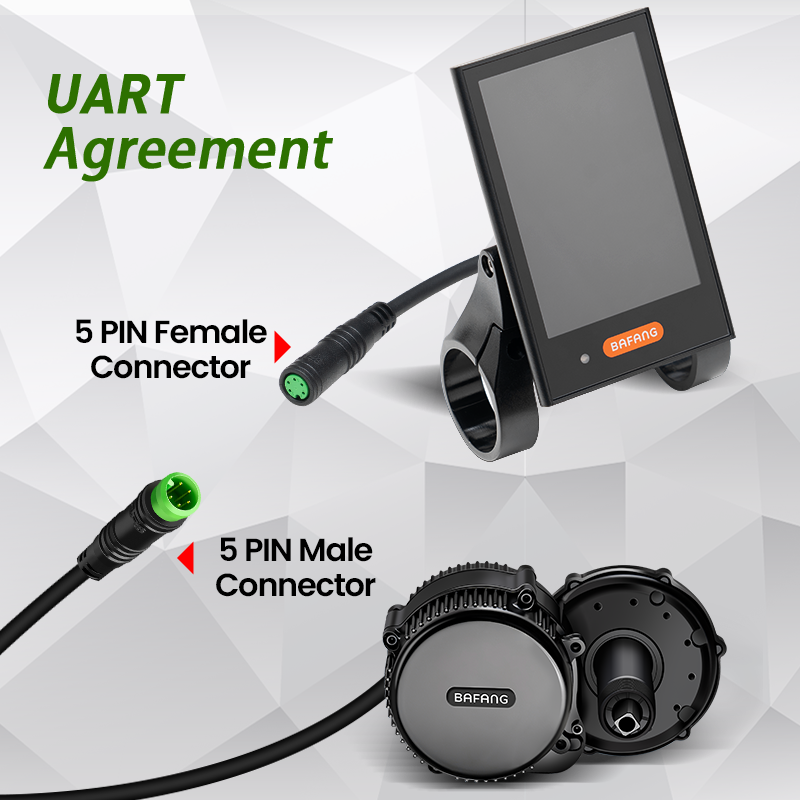 BAFANG DPC18 3.5" eBike Display for BBS01B BBS02B BBS-HD, Auto Backlight, USB Charging
