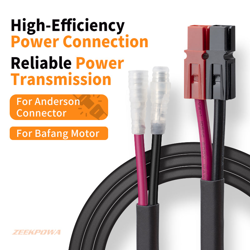 96cm Battery Connector Cable E-Bike Big Bullet to Anderson adaptor Connector