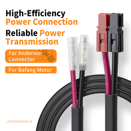 96cm Battery Connector Cable E-Bike Big Bullet to Anderson adaptor Connector