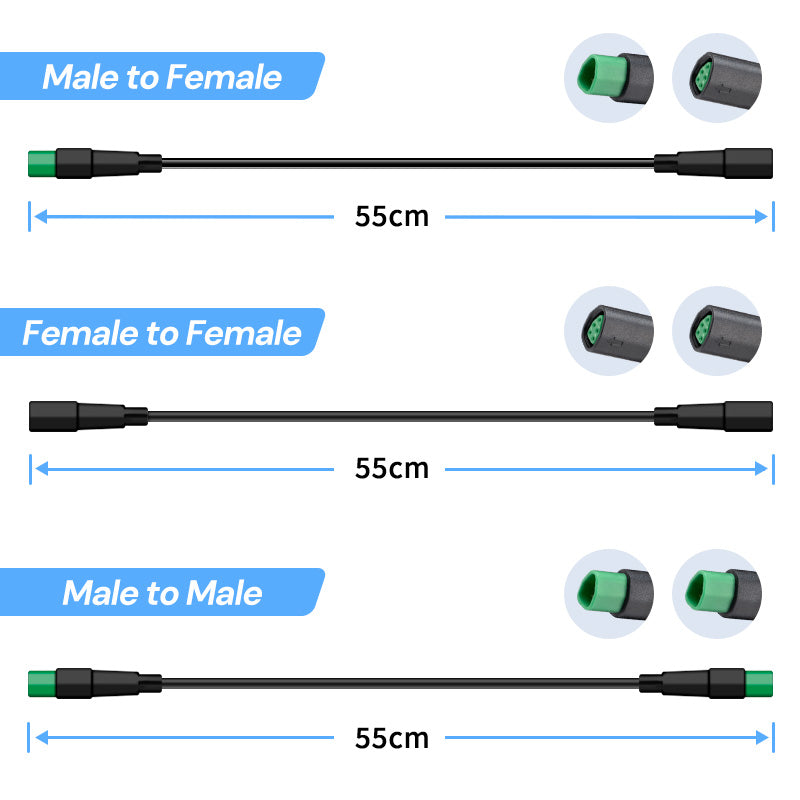 5Pin Extension Cable 55cm CAN Protocol for EBike Display