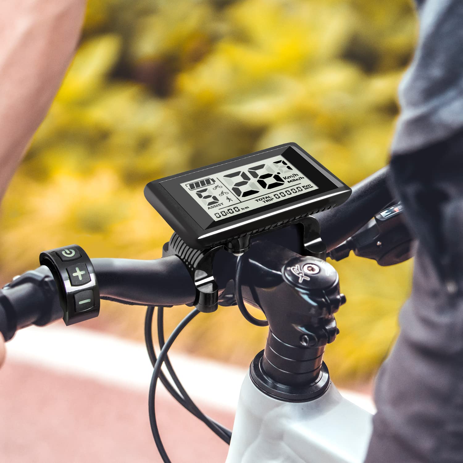 Ebike LCD Display C961 for Bafang BBS Mid-Drive Motors, Supports