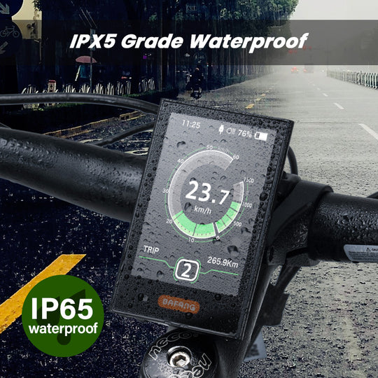 BAFANG DPC18 3.5" eBike Display for BBS01B BBS02B BBS-HD, Auto Backlight, USB Charging