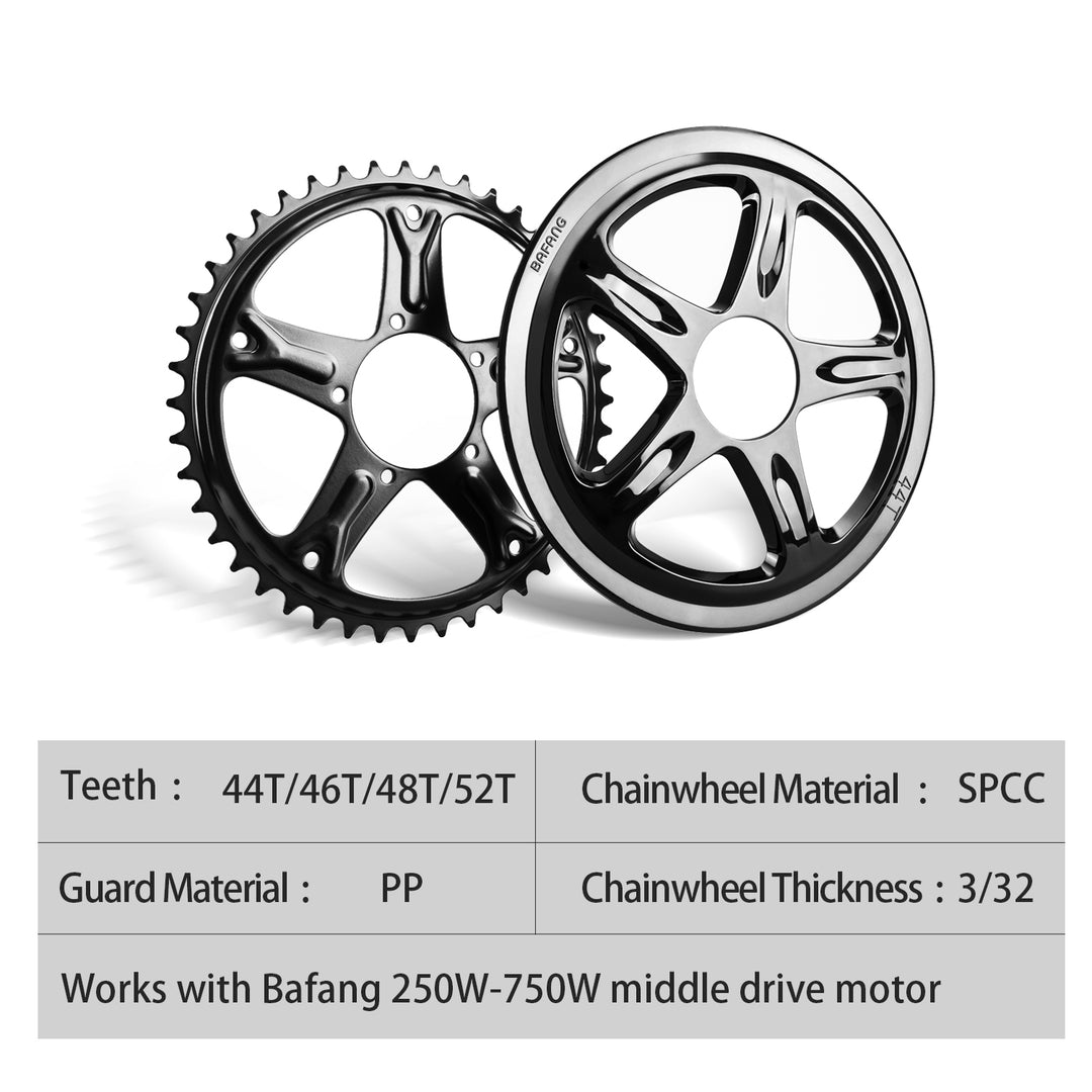 BAFANG Kettenblatt für Mid Drive Kit: 44T 46T 48T 52T