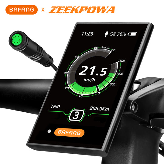 BAFANG DPC18 3.5" eBike Display for BBS01B BBS02B BBS-HD, Auto Backlight, USB Charging