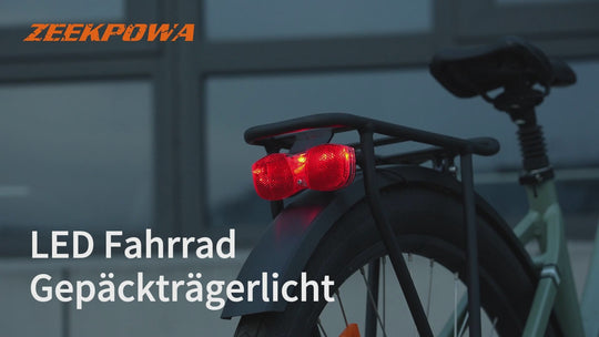 Zeekpowa Rear Light Bicycle Red Reflector Scooter Lamp